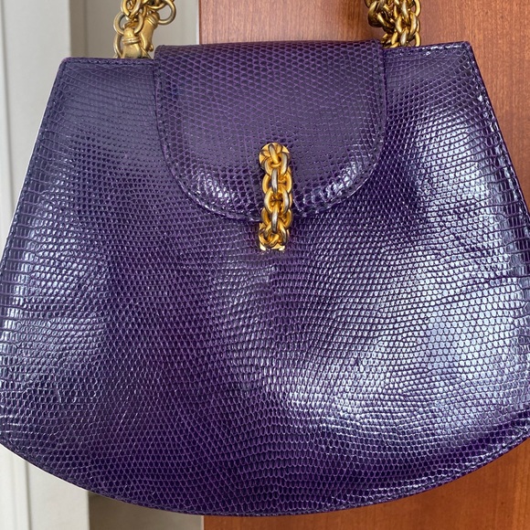 Paloma Picasso Crocodile Shoulder Bag- Excellent Rare Vintage - Picture 5 of 13